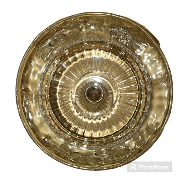 Vintage EAPG Dallzell, Gilmore & Leighton Glass 3D Fruit Cornucopia Compote - Picture 5 of 12